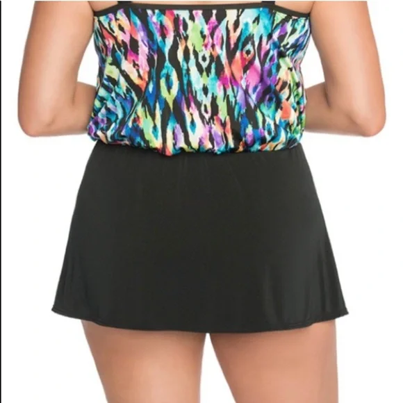 NWT- Longitude Tulum Blouson Swimdress- Size 16 - Picture 3 of 10